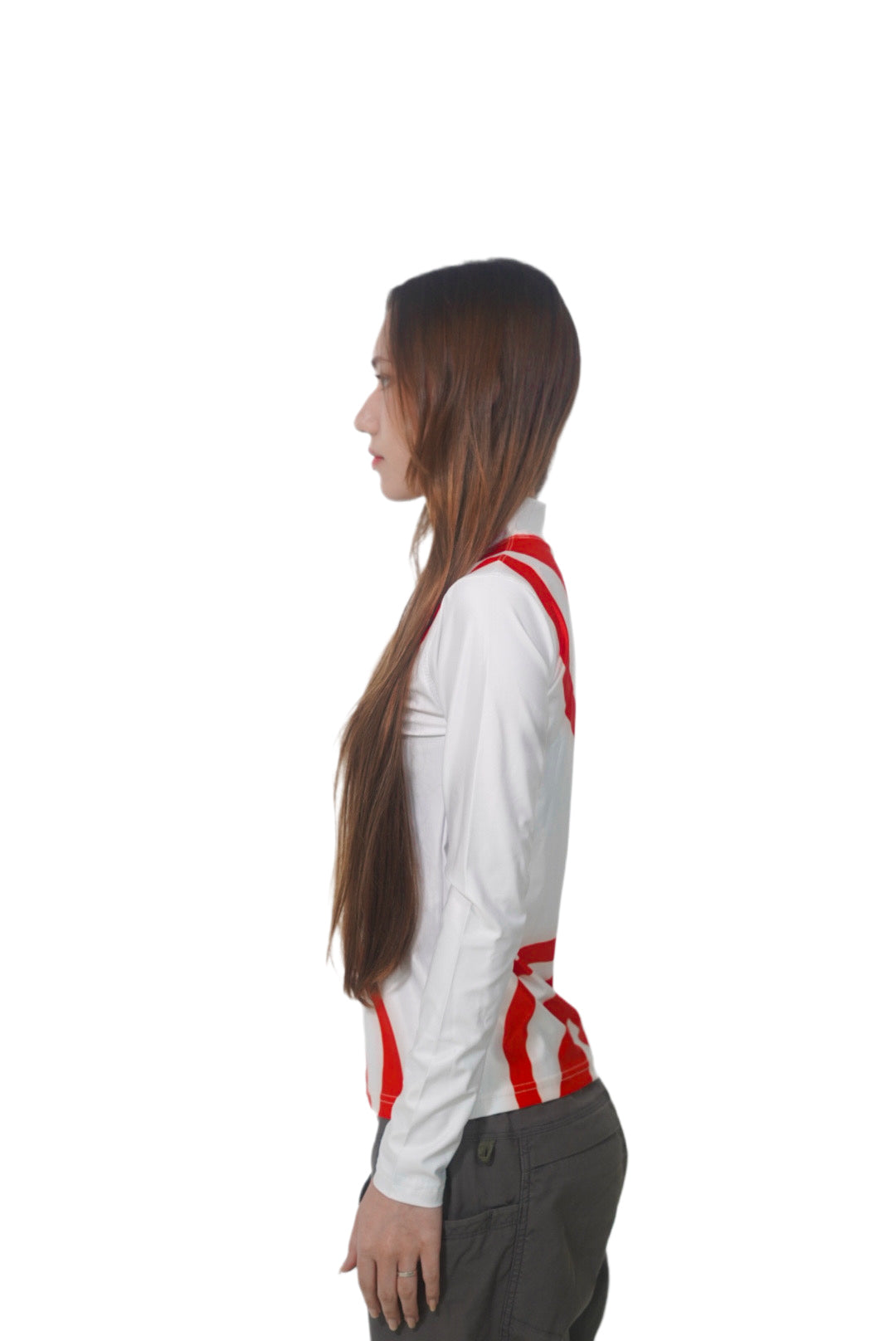 GRAPHIQUE TWO TONED STRETCHED SHIRT