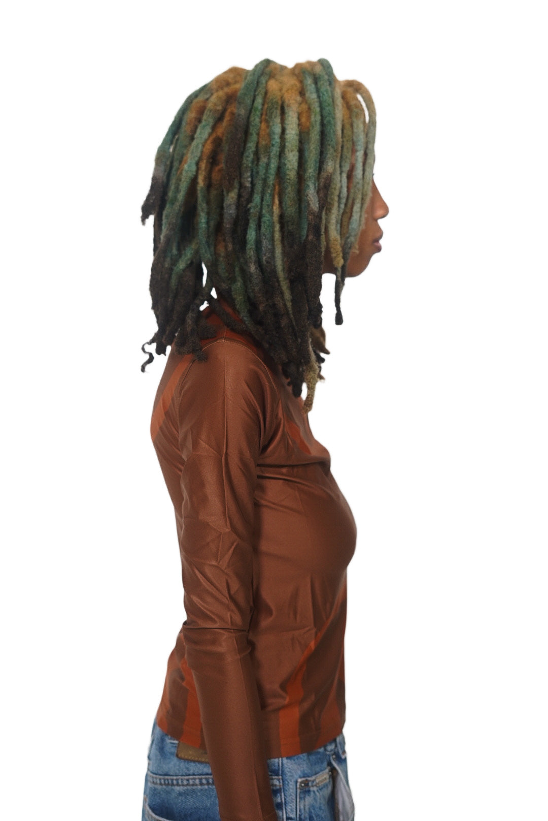 BRONZE MULTI-COLOR STRETCHED SHIRT