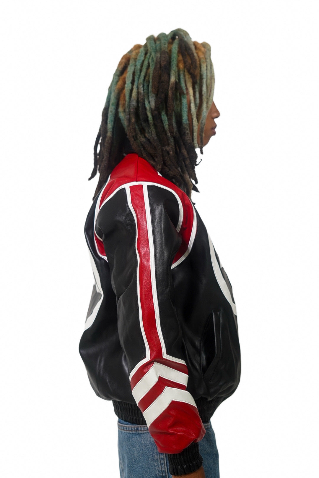 DAKOBE VINTAGE FAUX LEATHER JACKET