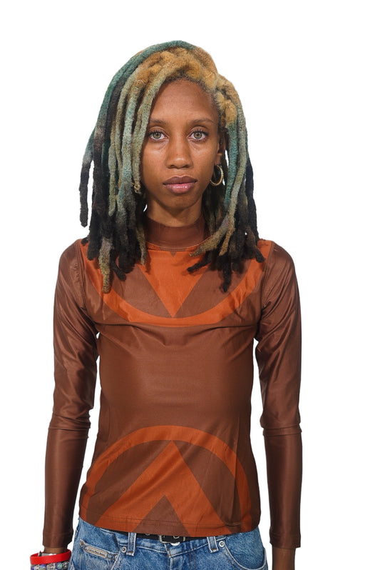 BRONZE MULTI-COLOR STRETCHED SHIRT