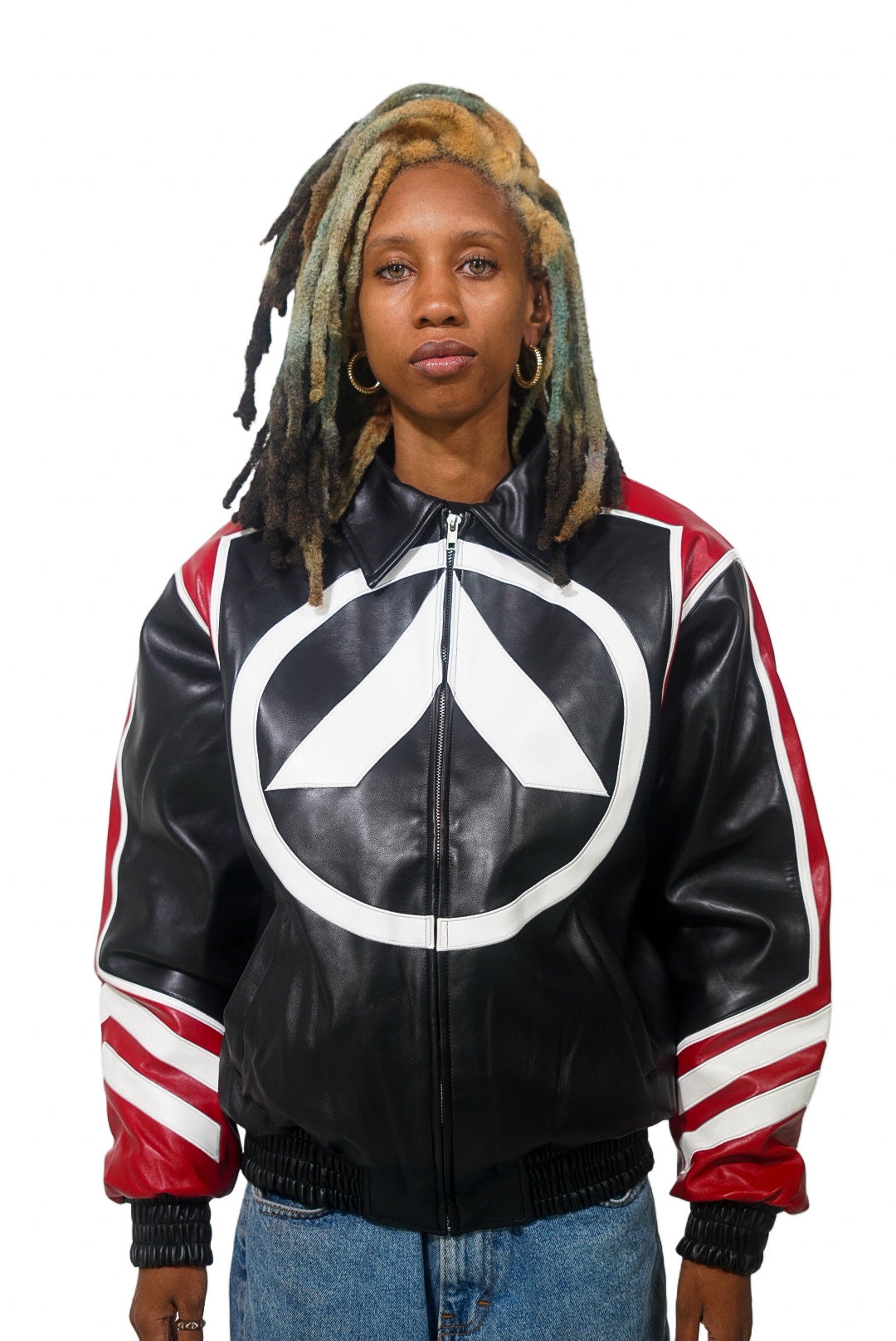 DAKOBE VINTAGE FAUX LEATHER JACKET