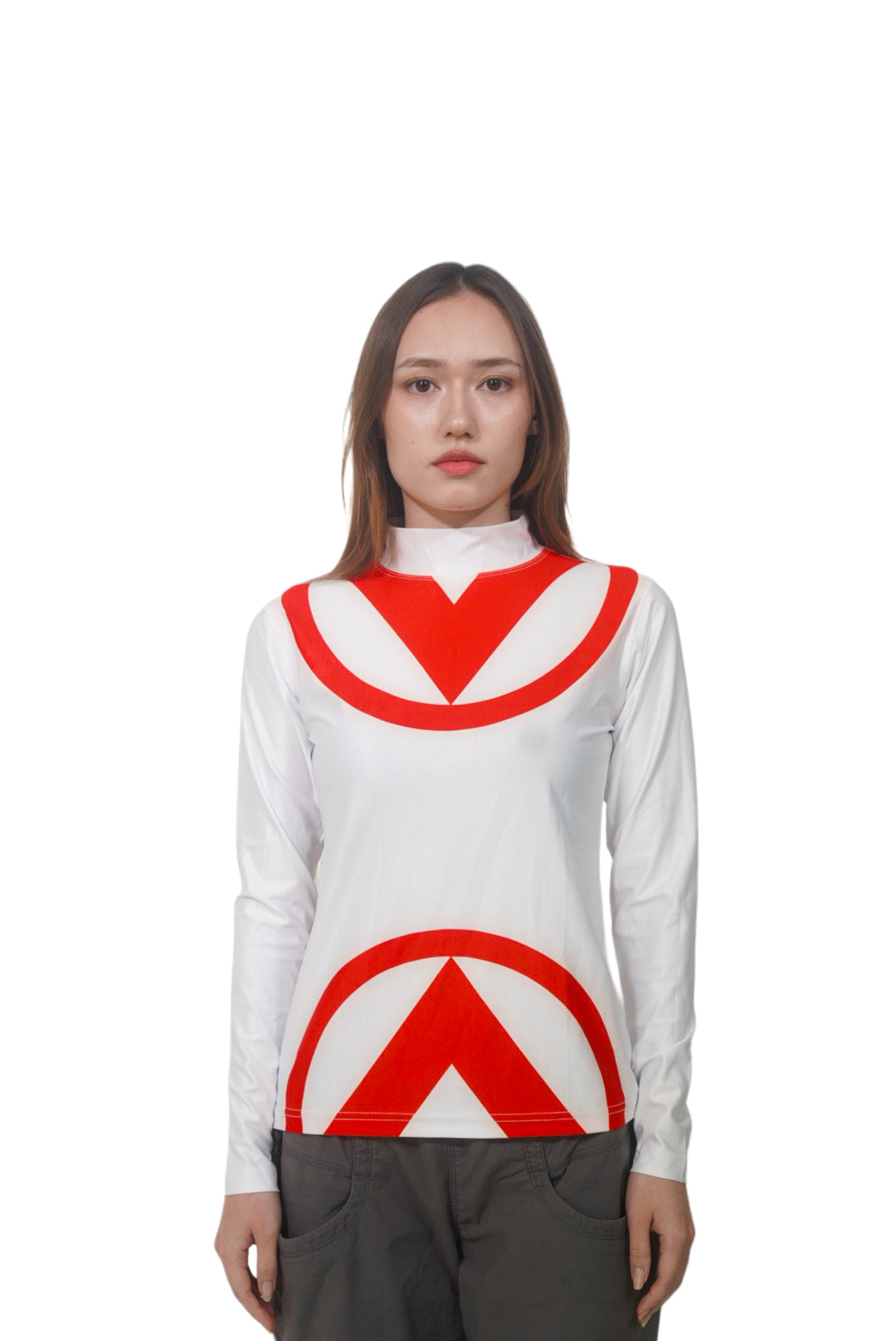 GRAPHIQUE TWO TONED STRETCHED SHIRT